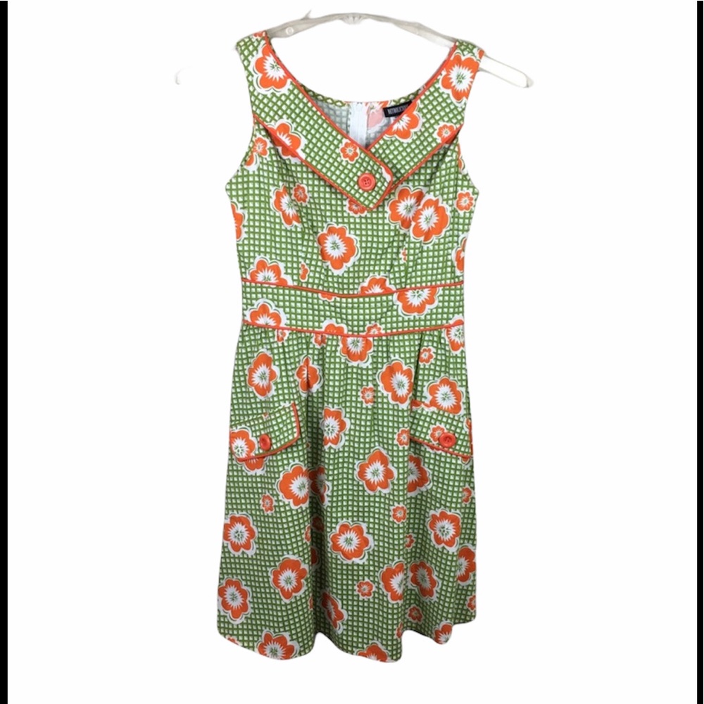 Retrolicious floral pin up summer midi dress
